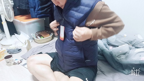 패딩조끼 전달 1